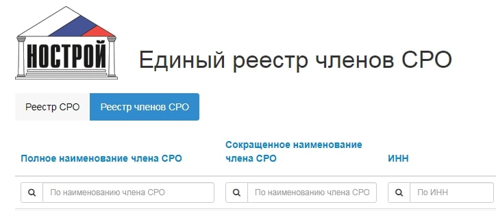 Проверка СРО по ИНН в строительстве, проектировании и изысканиях ...